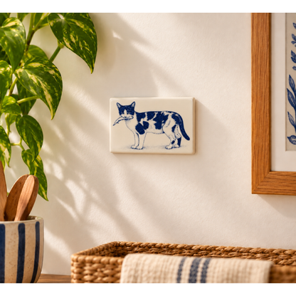 Azulejo Decorativo Gato