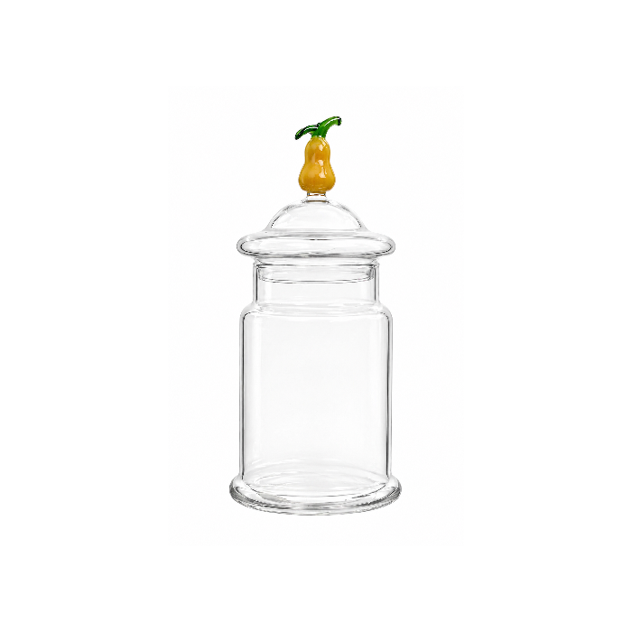 Pote de Vidro com Tampa Pera 550ml
