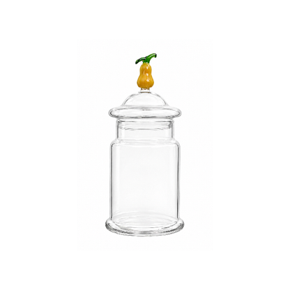 Pote de Vidro com Tampa Pera 550ml