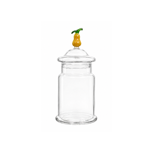Pote de Vidro com Tampa Pera 550ml