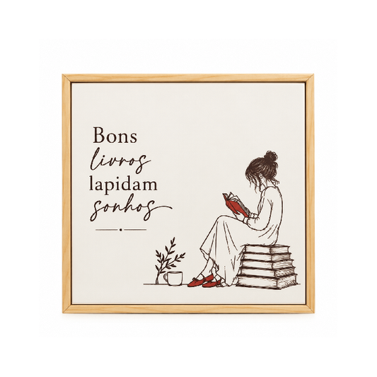 Wood  Azule 15x15 -Bons Livros