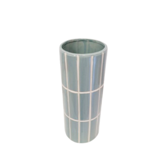 Vaso Cerâmica Listrado M