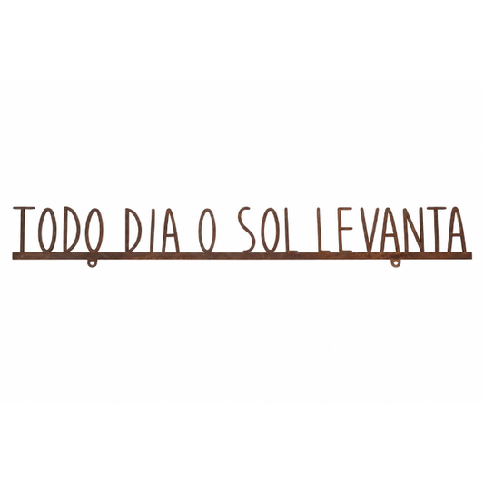 Frase de Ferro “Todo Dia o Sol ..."