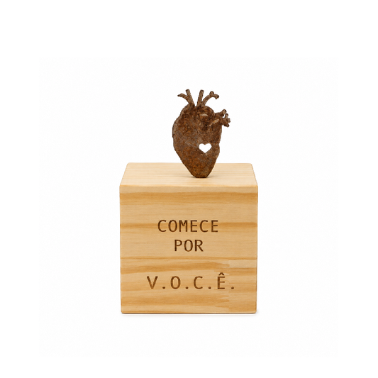 Bloco Cubo "Comece por Você"