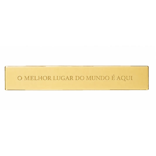 Placa Espelhada de Acrílico - O Melhor Lugar...