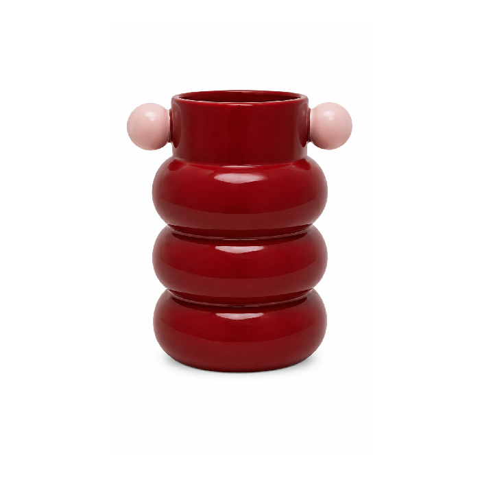 Vaso de Cerâmica Bordô