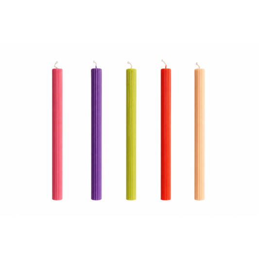 Conjunto de Velas Caneladas Blossom