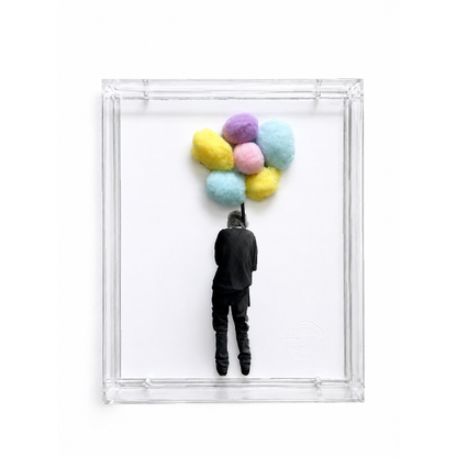 Quadro de Acrílico - Vendedor de Algodão Doce
