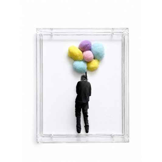 Quadro de Acrílico - Vendedor de Algodão Doce