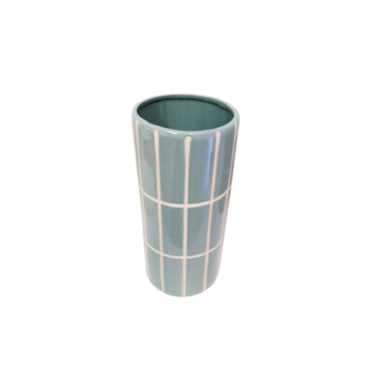 Vaso Cerâmica Listrado P