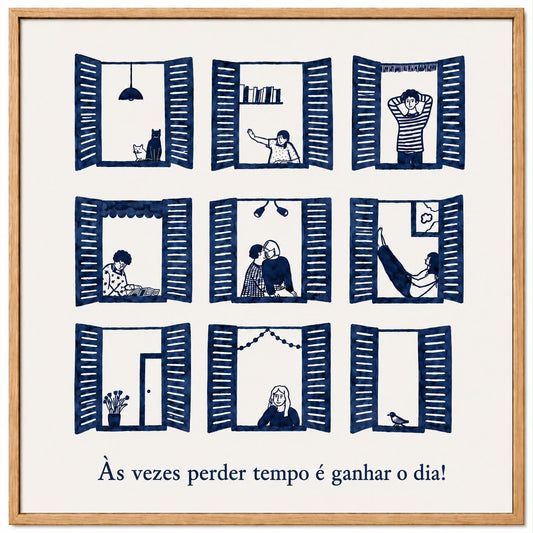 Wood  Azule 15x15 -Perder Tempo