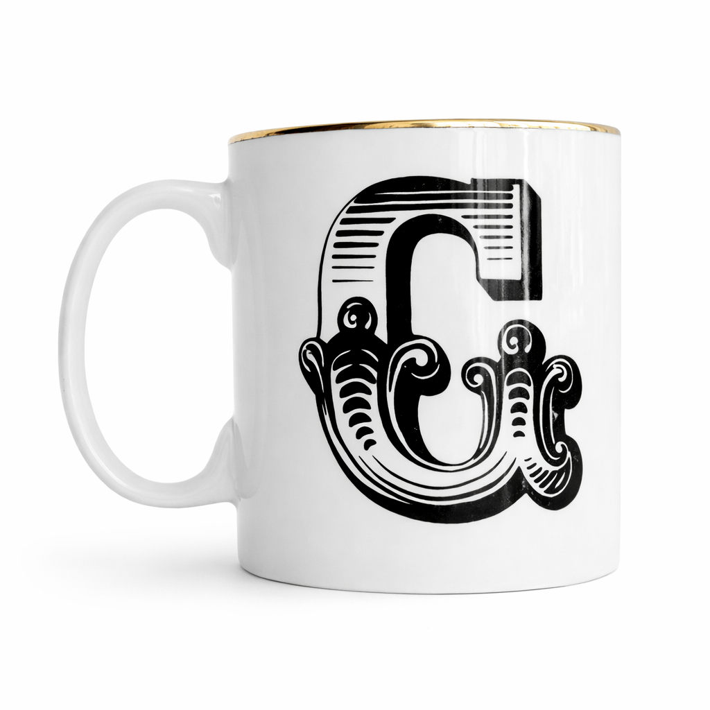 Caneca Monograma P&B