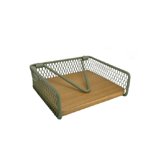 Porta-Guardanapo Estrutura em Metal Verde