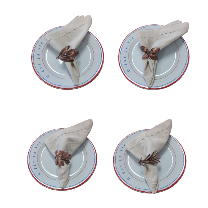 Kit Anéis para Guardanapos Mix Ervas