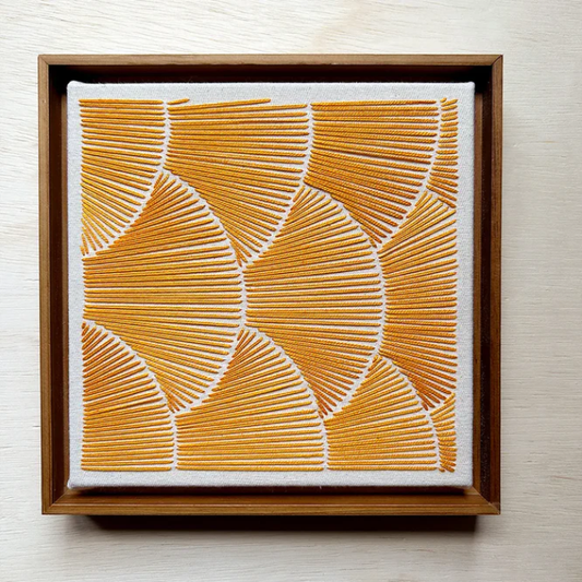 Quadro Chanfrado Amarelo Ouro