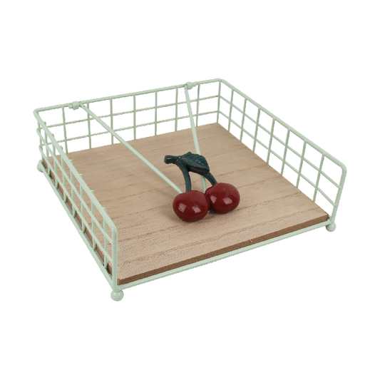 Porta Guardanapo Metal Cherry