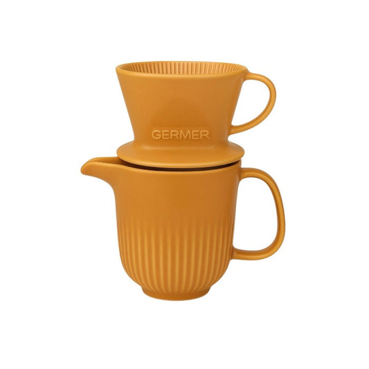 Cafeteira de Porcelana Amarelo