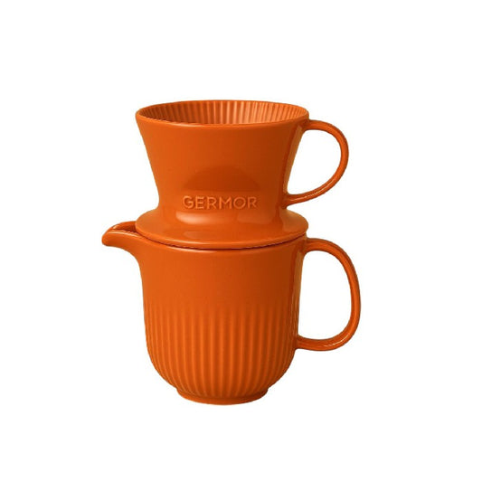 Cafeteira de Porcelana Laranja