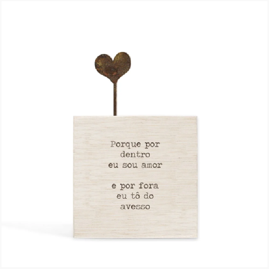 Bloco Cubo "Porque por Dentro..."