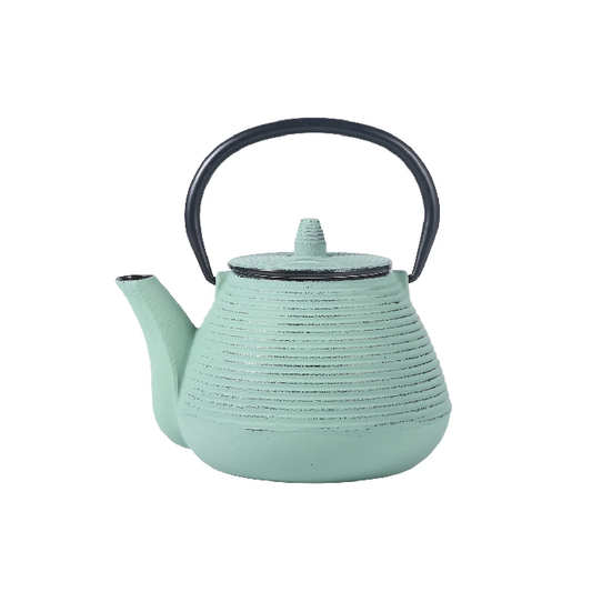 Chaleira de Ferro Canelado Verde 1L