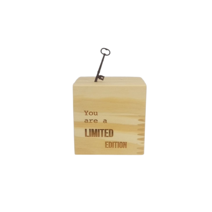 Bloco Cubo " You Are a Limited Edition "