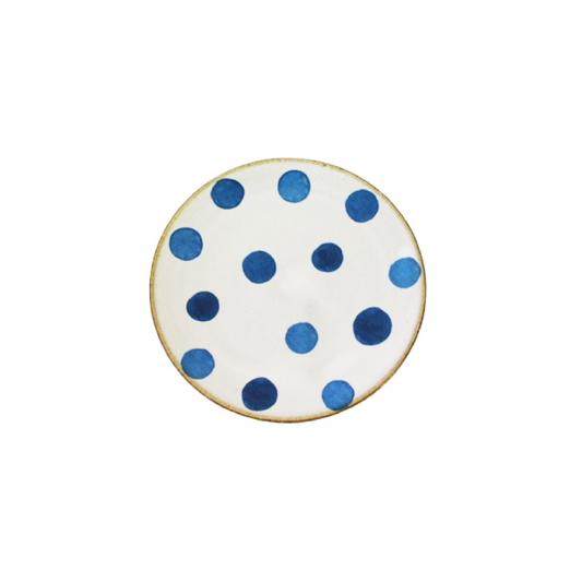 Prato Sobremesa Vintage Blue