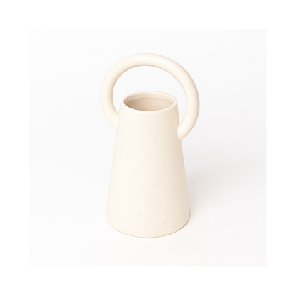 Vaso Decorativo de Cerâmica com Alça