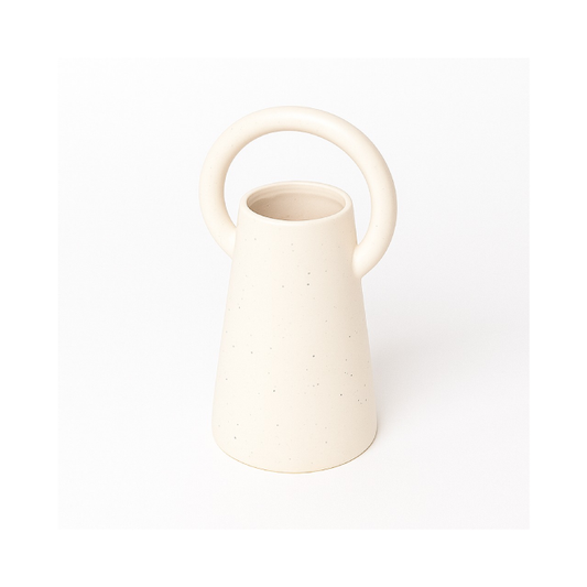 Vaso Decorativo de Cerâmica com Alça
