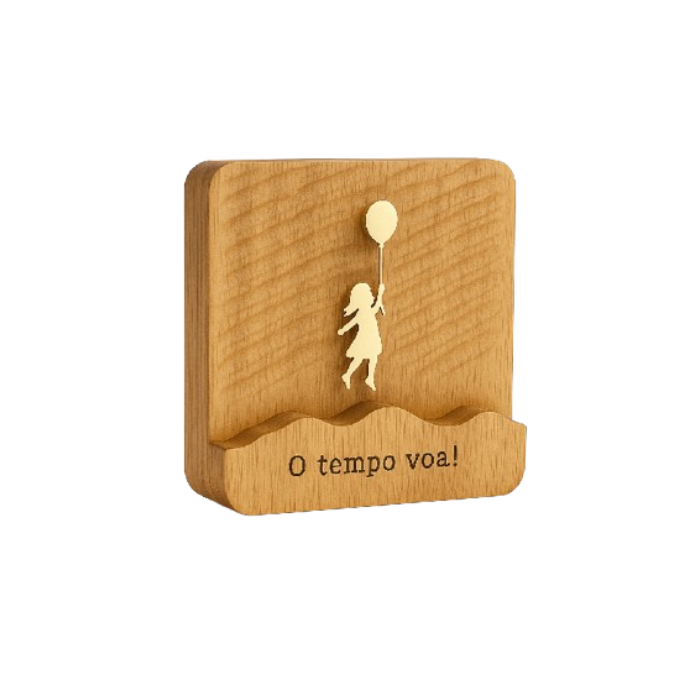 Escultura Balão Menina "O tempo voa!"