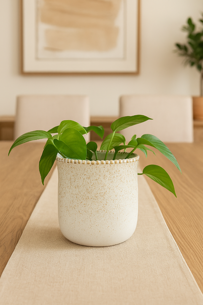 Vaso de Cerâmica Branco P