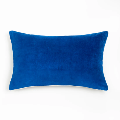 Almofada Bordado Geométrico Azul 30x50cm