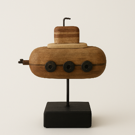 Escultura de Madeira – Submarino