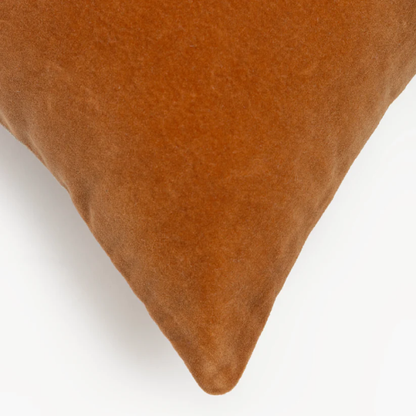 Almofada Veludo de Algodão Terracota 50x50cm