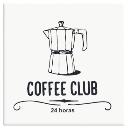 Azulejo Decorativo Coffee Club
