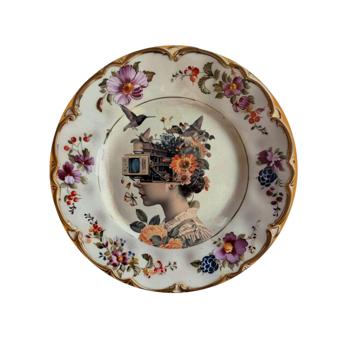Azulejo Decorativo Mulher Máquina - Greghi Design