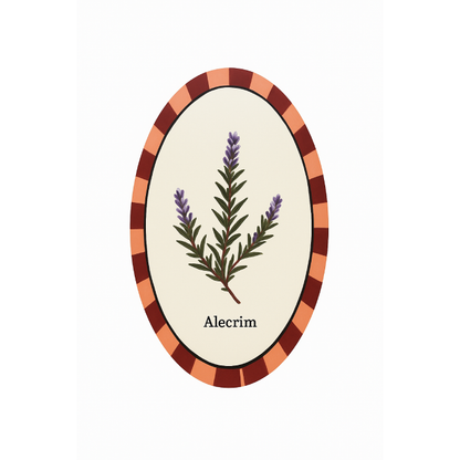 Azulejo Oval Alecrim - Greghi Design