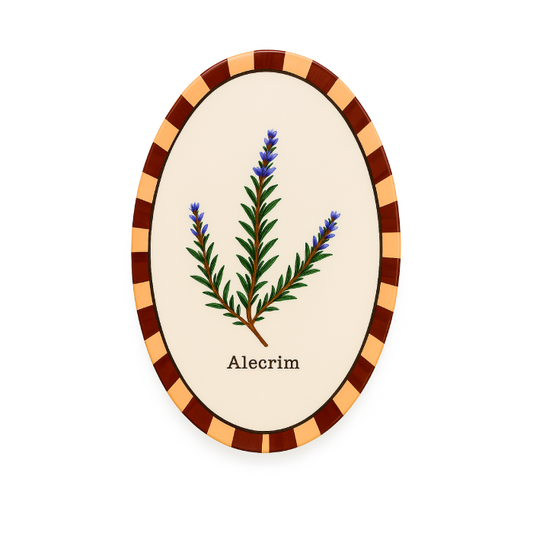 Azulejo Oval Alecrim - Greghi Design