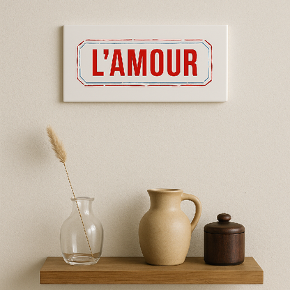 Azulejo Retangular Branco L'Amour