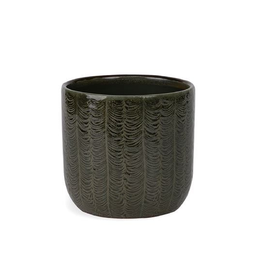 Cachepô de Cerâmica Texturizado P