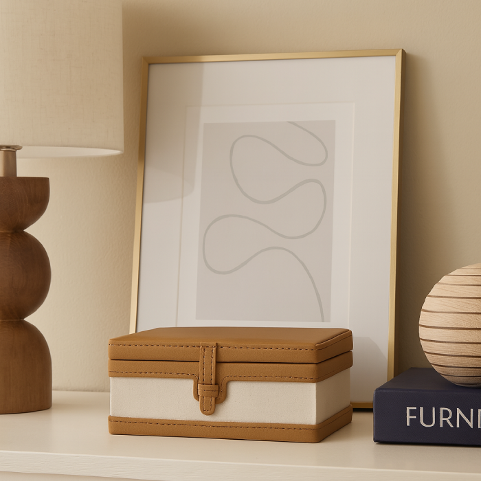 Caixa de MDF com Revestimento