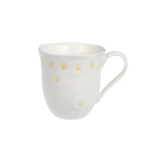 Caneca de Porcelana Margaridas