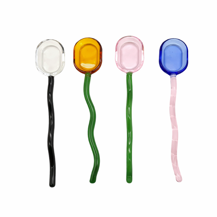 Conjunto de Mexedores de Drink Organic Glass