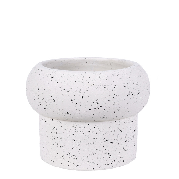 Cachepot de Cimento Off White