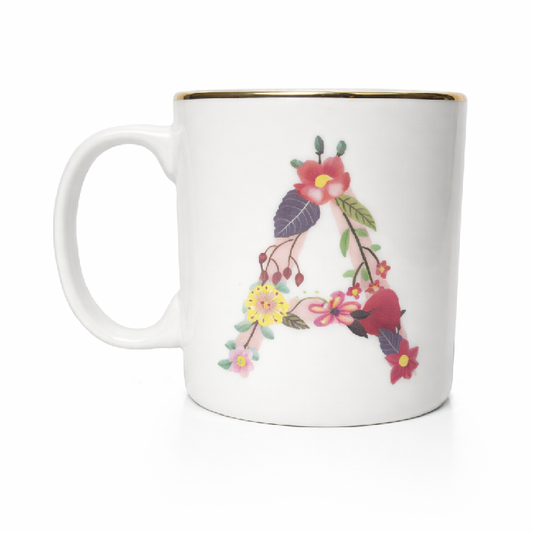 Caneca Floral Monograma