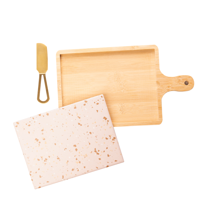 Conjunto Terrazo para Queijo