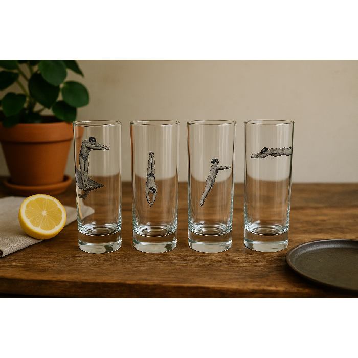 Conjunto de 4 Copos Mergulho - Greghi Design