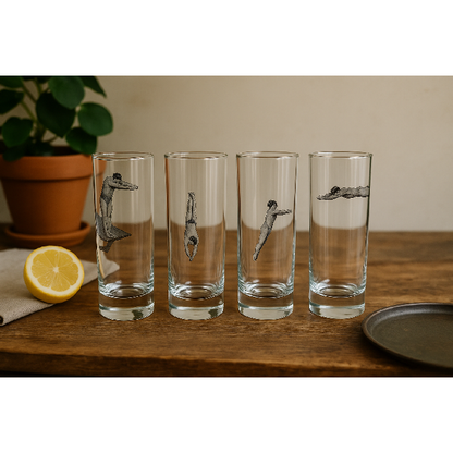Conjunto de 4 Copos Mergulho - Greghi Design