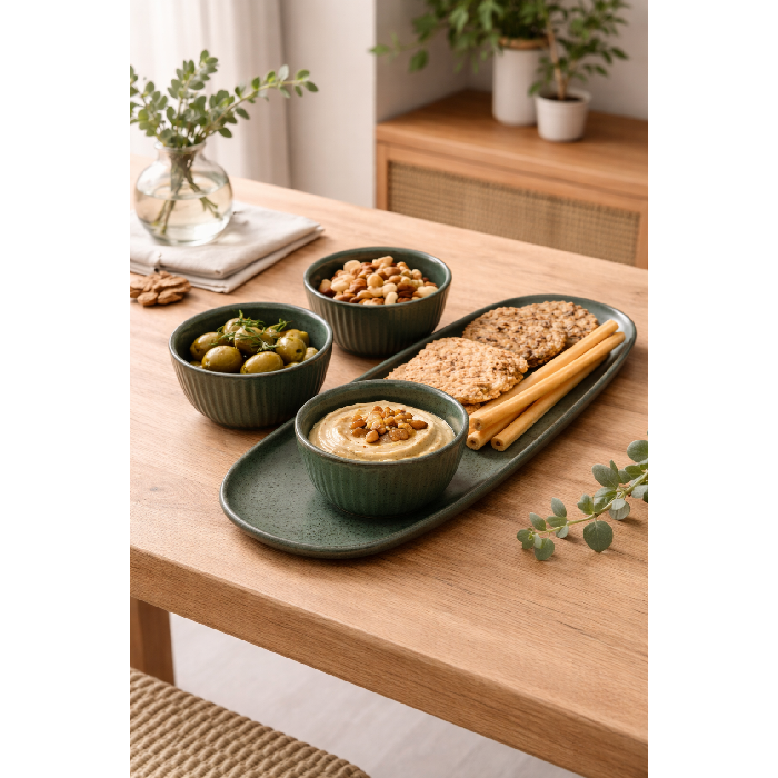 Conjunto de Petisqueiras Orgânico Greenery