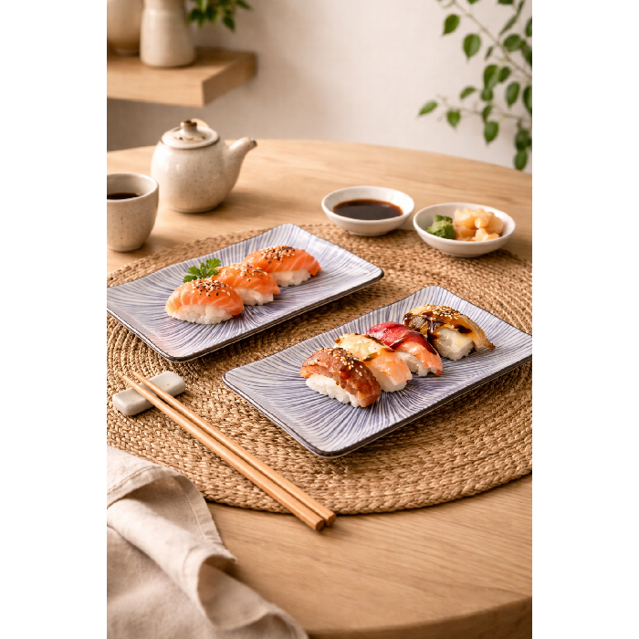 Conjunto de Pratos para Sushi Koji