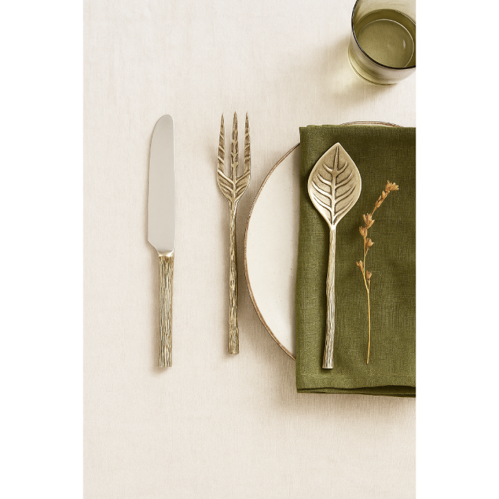 Conjunto de Talheres para Aperitivo Folha